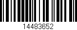 Código de barras (EAN, GTIN, SKU, ISBN): '14483652'