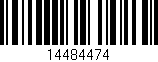 Código de barras (EAN, GTIN, SKU, ISBN): '14484474'