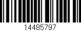 Código de barras (EAN, GTIN, SKU, ISBN): '14485797'