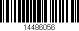 Código de barras (EAN, GTIN, SKU, ISBN): '14486056'