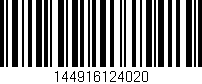 Código de barras (EAN, GTIN, SKU, ISBN): '144916124020'