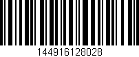 Código de barras (EAN, GTIN, SKU, ISBN): '144916128028'