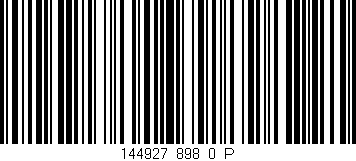 Código de barras (EAN, GTIN, SKU, ISBN): '144927_898_0_P'