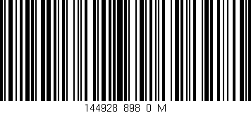 Código de barras (EAN, GTIN, SKU, ISBN): '144928_898_0_M'