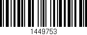 Código de barras (EAN, GTIN, SKU, ISBN): '1449753'