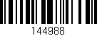 Código de barras (EAN, GTIN, SKU, ISBN): '144988'