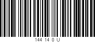 Código de barras (EAN, GTIN, SKU, ISBN): '144_14_0_U'