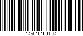 Código de barras (EAN, GTIN, SKU, ISBN): '1450101001.34'