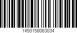 Código de barras (EAN, GTIN, SKU, ISBN): '1450158063034'
