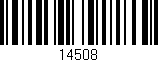 Código de barras (EAN, GTIN, SKU, ISBN): '14508'