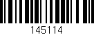 Código de barras (EAN, GTIN, SKU, ISBN): '145114'