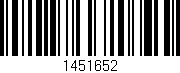 Código de barras (EAN, GTIN, SKU, ISBN): '1451652'