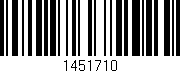 Código de barras (EAN, GTIN, SKU, ISBN): '1451710'