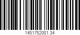 Código de barras (EAN, GTIN, SKU, ISBN): '1451752001.34'