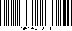 Código de barras (EAN, GTIN, SKU, ISBN): '1451754002038'