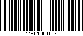 Código de barras (EAN, GTIN, SKU, ISBN): '1451799001.36'