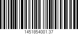 Código de barras (EAN, GTIN, SKU, ISBN): '1451854001.37'