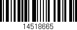Código de barras (EAN, GTIN, SKU, ISBN): '14518665'