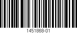 Código de barras (EAN, GTIN, SKU, ISBN): '1451868-01'
