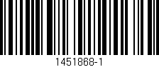 Código de barras (EAN, GTIN, SKU, ISBN): '1451868-1'