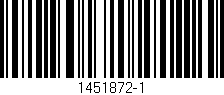 Código de barras (EAN, GTIN, SKU, ISBN): '1451872-1'