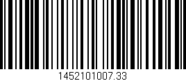Código de barras (EAN, GTIN, SKU, ISBN): '1452101007.33'