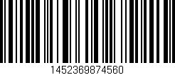 Código de barras (EAN, GTIN, SKU, ISBN): '1452369874560'