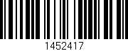 Código de barras (EAN, GTIN, SKU, ISBN): '1452417'