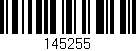 Código de barras (EAN, GTIN, SKU, ISBN): '145255'