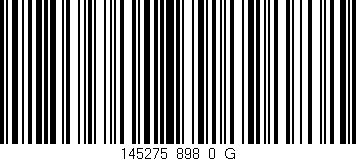 Código de barras (EAN, GTIN, SKU, ISBN): '145275_898_0_G'