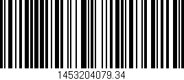 Código de barras (EAN, GTIN, SKU, ISBN): '1453204079.34'
