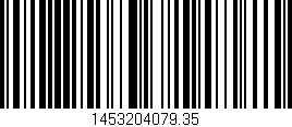 Código de barras (EAN, GTIN, SKU, ISBN): '1453204079.35'