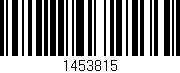 Código de barras (EAN, GTIN, SKU, ISBN): '1453815'