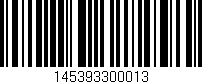 Código de barras (EAN, GTIN, SKU, ISBN): '145393300013'