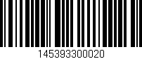 Código de barras (EAN, GTIN, SKU, ISBN): '145393300020'