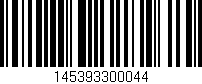 Código de barras (EAN, GTIN, SKU, ISBN): '145393300044'
