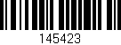 Código de barras (EAN, GTIN, SKU, ISBN): '145423'