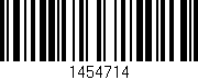 Código de barras (EAN, GTIN, SKU, ISBN): '1454714'