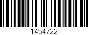 Código de barras (EAN, GTIN, SKU, ISBN): '1454722'