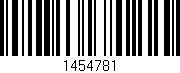Código de barras (EAN, GTIN, SKU, ISBN): '1454781'