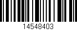 Código de barras (EAN, GTIN, SKU, ISBN): '14548403'