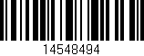 Código de barras (EAN, GTIN, SKU, ISBN): '14548494'
