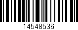 Código de barras (EAN, GTIN, SKU, ISBN): '14548536'