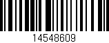 Código de barras (EAN, GTIN, SKU, ISBN): '14548609'