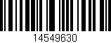 Código de barras (EAN, GTIN, SKU, ISBN): '14549630'