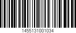 Código de barras (EAN, GTIN, SKU, ISBN): '1455131001034'