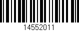 Código de barras (EAN, GTIN, SKU, ISBN): '14552011'