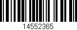 Código de barras (EAN, GTIN, SKU, ISBN): '14552365'