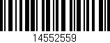 Código de barras (EAN, GTIN, SKU, ISBN): '14552559'