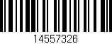 Código de barras (EAN, GTIN, SKU, ISBN): '14557326'